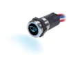 BLUE SEA SYSTEMS 15A Blue/Red Backlit Push Button Switch, Off/On