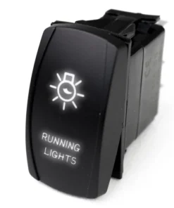 MARINE SPORT LIGHTING Logo Rocker Switch, Running Lights, White