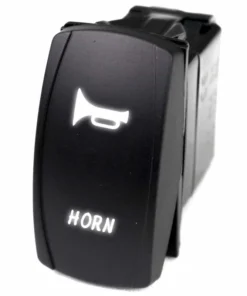 MARINE SPORT LIGHTING Logo Rocker Switch, Horn, White
