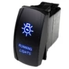 MARINE SPORT LIGHTING Logo Rocker Switch, Running Lights, Blue