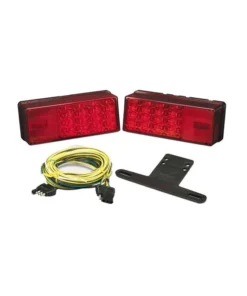 WESBAR 3 x 8 LED Low Profile Waterproof Trailer Light Kit, for Trailers Over 80"
