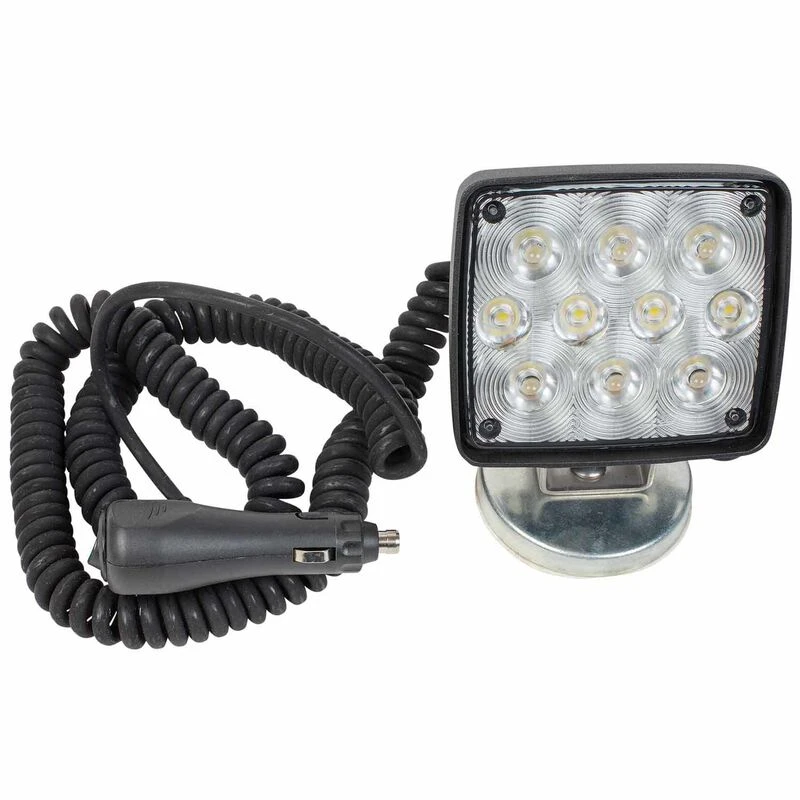 WESBAR Rectangular Auxiliary LED Work Light with 19' Coiled Cord and Magnetic Base 2 WESBAR Rectangular Auxiliary LED Work Light with 19' Coiled Cord and Magnetic Base - Image 2