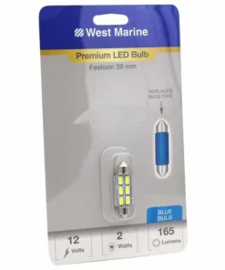 WEST MARINE Festoon 39mm Premium LED Bulb, Blue