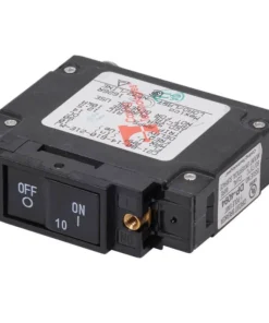 BLUE SEA SYSTEMS C-Series Flat Rocker Circuit Breaker, 10A DC UL489