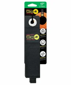 WRAP-IT STORAGE 17" Heavy-Duty Storage Straps, 2-Pack
