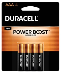 DURACELL Coppertop AAA batteries with POWER BOOST Ingredients, 4 Pack