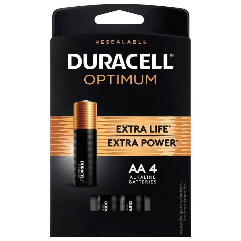 DURACELL Optimum "AA" Batteries, 4-Pack 1 DURACELL Optimum "AA" Batteries, 4-Pack