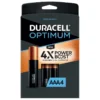 DURACELL Optimum AAA Batteries with 4X the Patented POWER BOOST Ingredients, 4-Pack