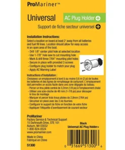 PROMARINER Universal AC Plug Holder -Marine Electrical Sale 19810985 4 1500.04112019013014