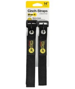 WRAP-IT STORAGE 14" Cinch Straps with Grommet, 3-Pack
