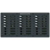 BLUE SEA SYSTEMS Traditional Metal DC Circuit Breaker Panel, 24-Position