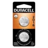 DURACELL 2016 Lithium Coin Batteries, 3V, 2-Pack