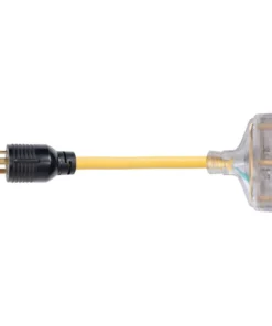 PARK POWER 30A Male to (3) 15A Female Generator Pigtail Adapter