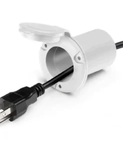 MARINCO Universal AC Inlet Plug Holder, White