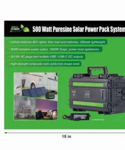 NATURE POWER 500 Watt Puresine Solar Power Pack System -Marine Electrical Sale 20276929 6 1500.11112021100013