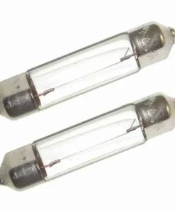 PERKO Double-Ended Replacement Festoon Base Light Bulbs, 10W, 2pk