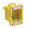 MARINCO FD Box, Two 3/4" K.O. Holes, Yellow