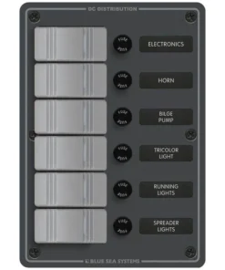 BLUE SEA SYSTEMS Water-Resistant DC Fuse Panels