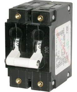 BLUE SEA SYSTEMS C-Series Double Pole White Toggle Circuit Breakers