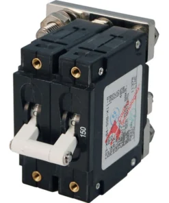 BLUE SEA SYSTEMS C-Series Double Pole White Toggle Circuit Breakers -Marine Electrical Sale 3826641 LRG