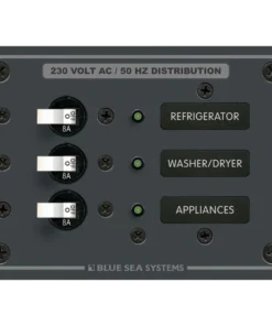 BLUE SEA SYSTEMS 3-Position AC Panel, European