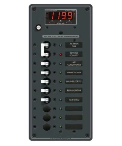BLUE SEA SYSTEMS AC Electrical Distribution Panel, AC Main + 8 Positions