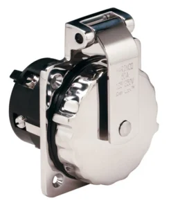 MARINCO Inlet, 50A 125/250V, Without Enclosure, Stainless Steel