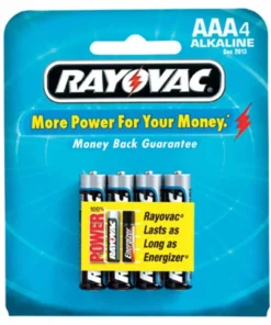 RAY-O-VAC Alkaline "AAA" Batteries - 4 Pack