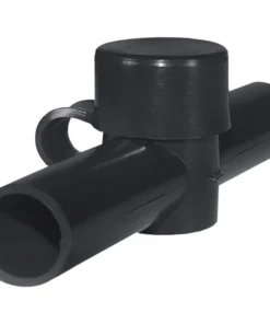BLUE SEA SYSTEMS Black Dual Entry Cable Cap