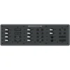BLUE SEA SYSTEMS Traditional Metal DC Circuit Breaker Panel, 12-Position