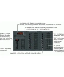 BLUE SEA SYSTEMS A-Series Toggle Main + Branch Circuit Breaker Panels