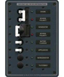 BLUE SEA SYSTEMS 120V A-Series Source Selection Toggle Circuit Breaker Panels -Marine Electrical Sale 5426374 1500