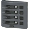 BLUE SEA SYSTEMS WeatherDeck&reg; Waterproof Circuit Breaker Panel, Four-Position
